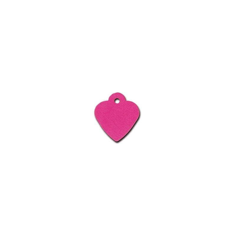 Pink Heart ID Tag Small Pink Heart ID Tag Small