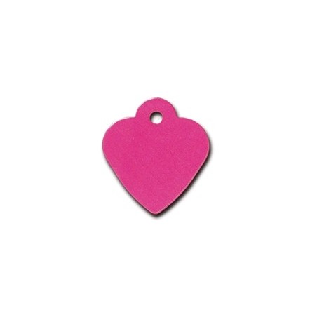 Pink Heart ID Tag  Small