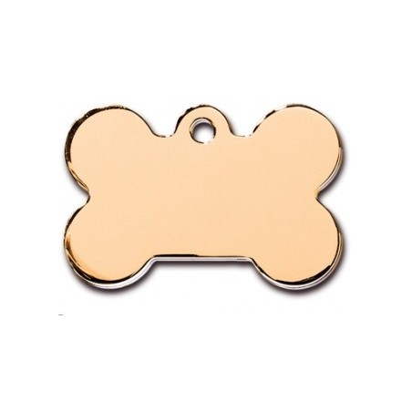 Large Gold  Bone ID Tag  