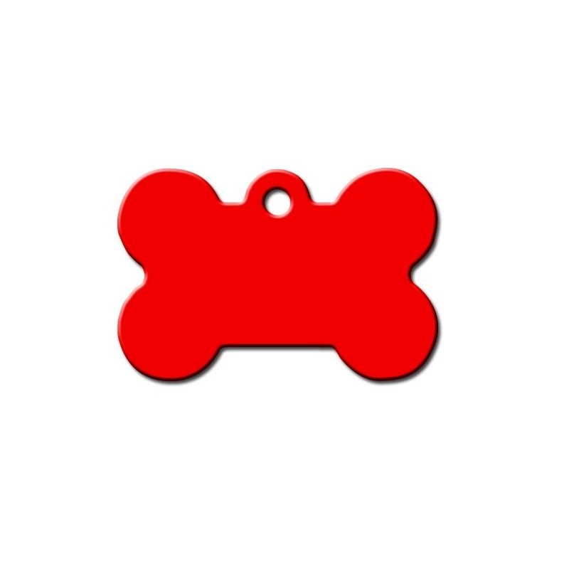 Large Red Bone ID Tag Large Red Bone ID Tag