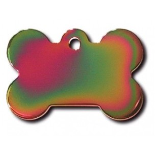 Rainbow Bone ID Tag  