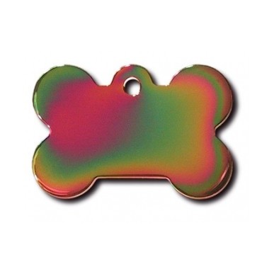Rainbow Bone ID Tag  