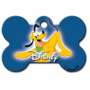 Large Blue Pluto Bone ID Tag  