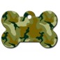 Large Green Camouflage Bone ID Tag Large Green Camouflage Bone ID Tag