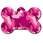 Large Pink Camouflage Bone ID Tag Large Pink Camouflage Bone ID Tag