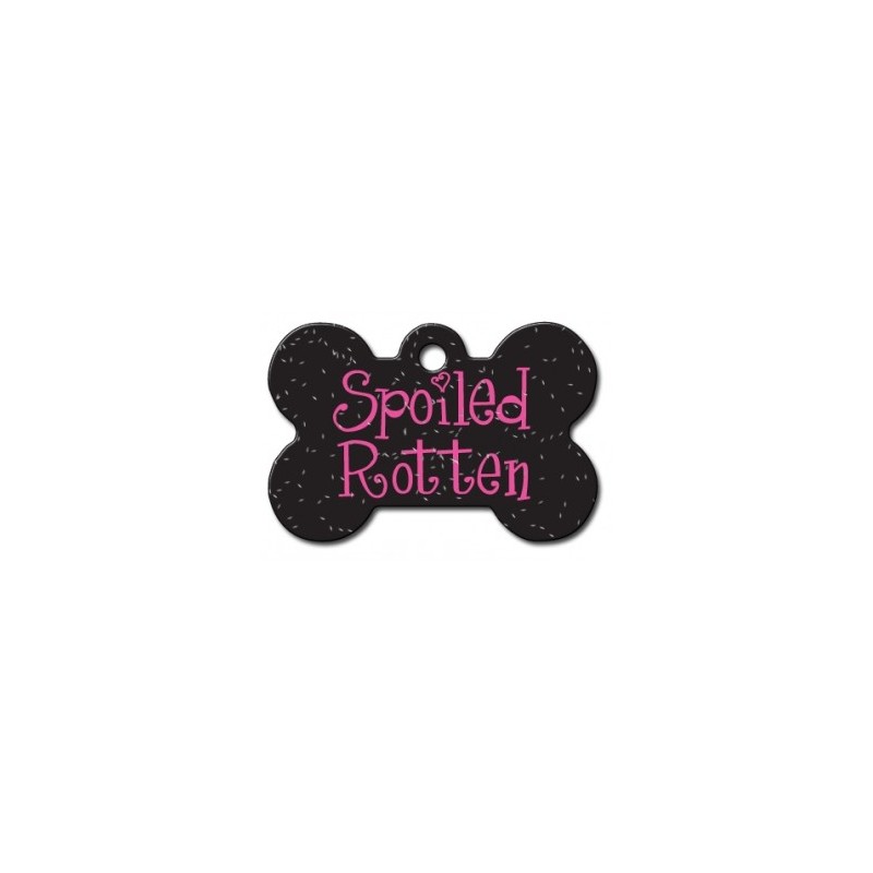Large Bone ID Tag "Spoiled Rotten" Large Bone ID Tag "Spoiled Rotten"