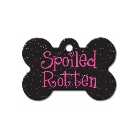Large Bone ID Tag "Spoiled Rotten"