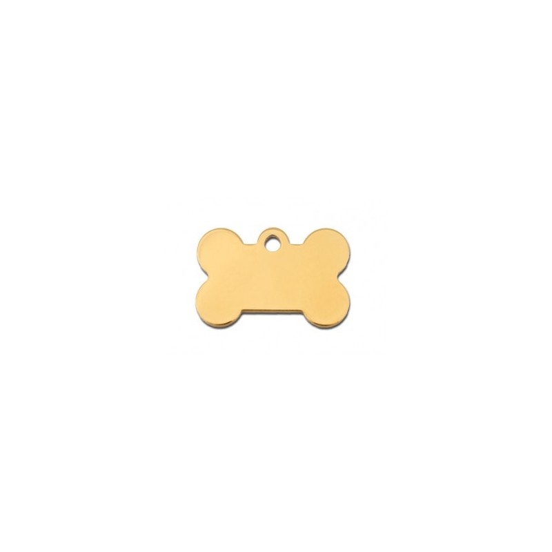 Small Gold Bone ID Tag Small Gold Bone ID Tag