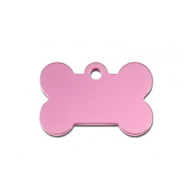 Light Pink Bone ID Tag  