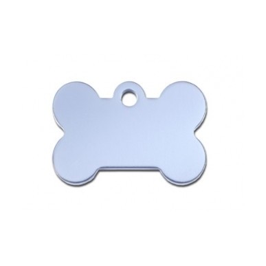 Light Blue Bone ID Tag  