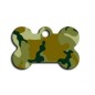 Small Green Camouflage Bone ID Tag Small Green Camouflage Bone ID Tag