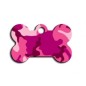 Small Pink Camouflage Bone ID Tag Small Pink Camouflage Bone ID Tag