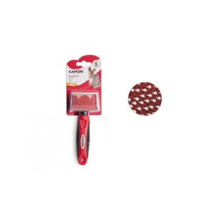 Slicker brush with stainless steel plastic coated pins