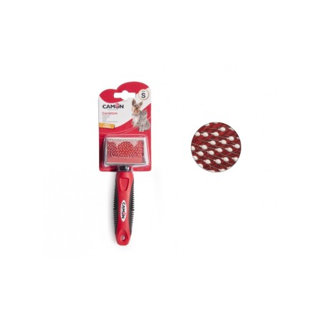 Slicker brush with stainless steel plastic coated pins