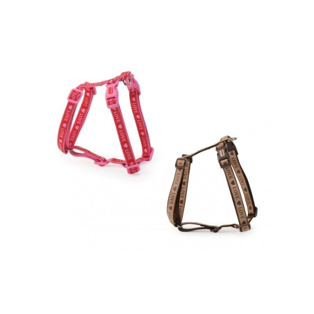 “Love” harness with double buckle