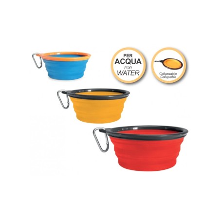 Silicone travel bowl for water
