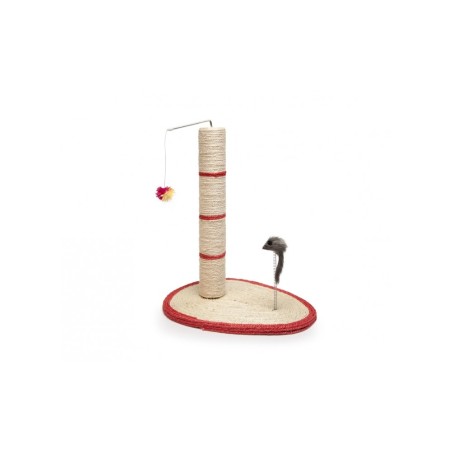 Scratching post with oval base