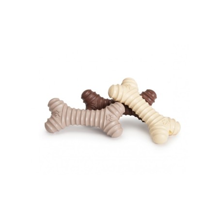 Spiral-shaped rubber bone
