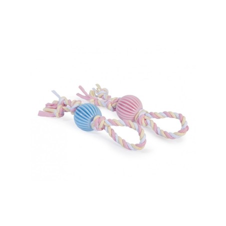 TPR ball with fabric rope