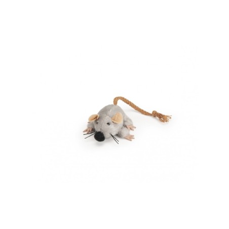 Plush mouse with rope tail