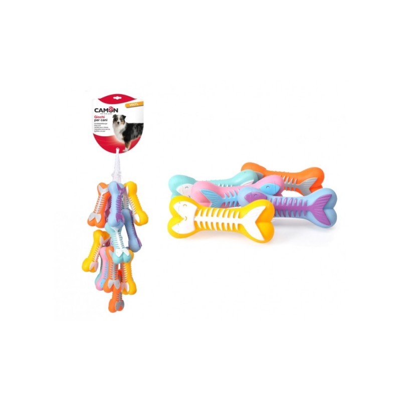 Vinyl bone toys with fishbone