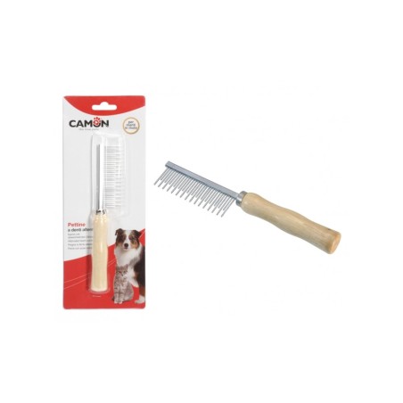 Alternated teeth comb - for moulting coats