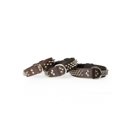 Leather Collar With Pointed Studs