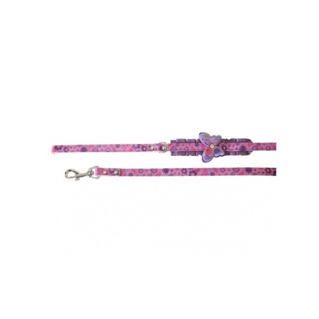 Nylon Leash With Butterfly