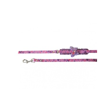 Nylon Leash With Butterfly