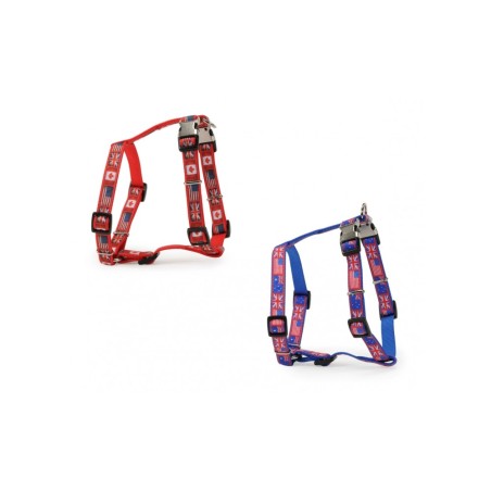 “Flags” Harness With Double Buckle