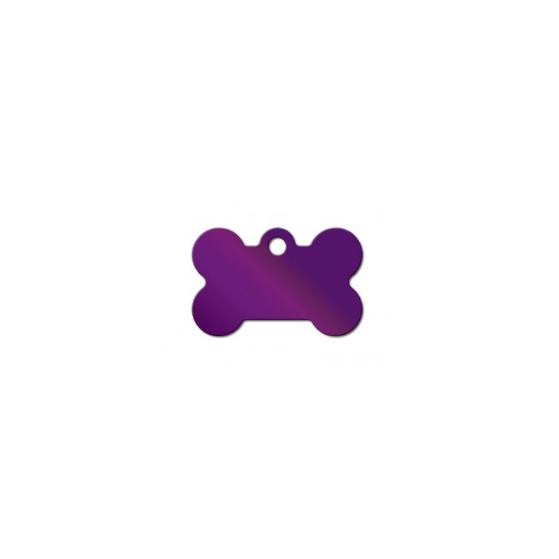 Small Purple Bone ID Tag Small Purple Bone ID Tag