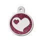 Large Circle Epoxy Glitter w/ Heart Large Circle Epoxy Glitter w/ Heart