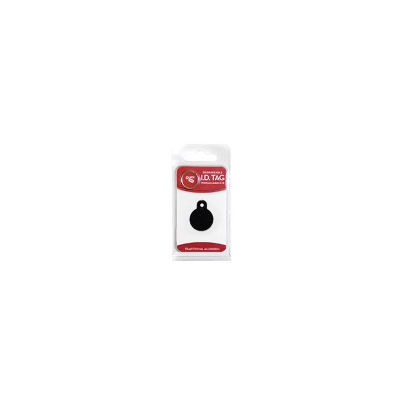 Small Black Circle ID Tag Small Black Circle ID Tag