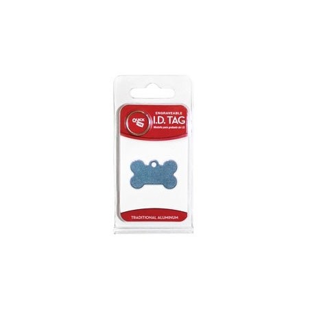 Small Bone Blue Anodized ID Tag