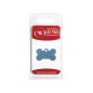 Small Bone Blue Anodized ID Tag Small Bone Blue Anodized ID Tag