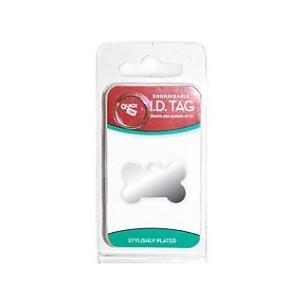 Small Chrome Bone ID Tag