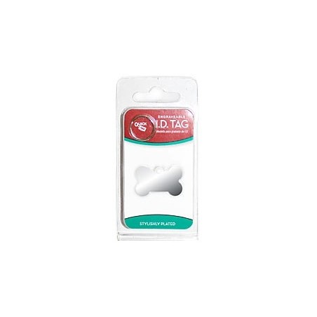 Small Chrome Bone ID Tag