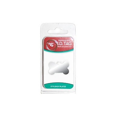 Small Chrome Bone ID Tag