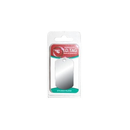 Large Chrome Military  ID Tag 