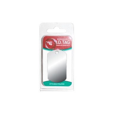 Large Chrome Military  ID Tag 