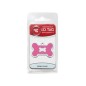 Chrome Bone ID Tag with Pink Epoxy Chrome Bone ID Tag with Pink Epoxy