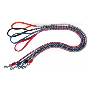 Plaited dog leash "Reflex"