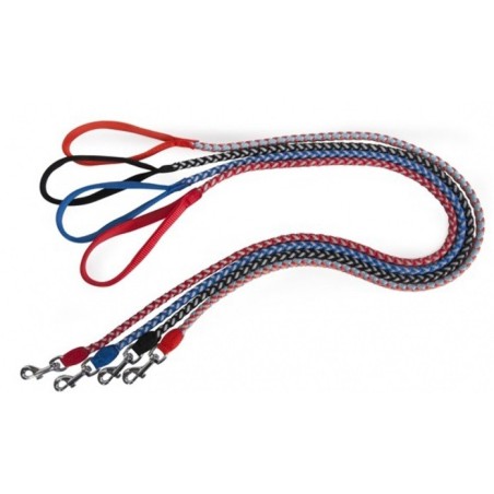 Plaited dog leash "Reflex"