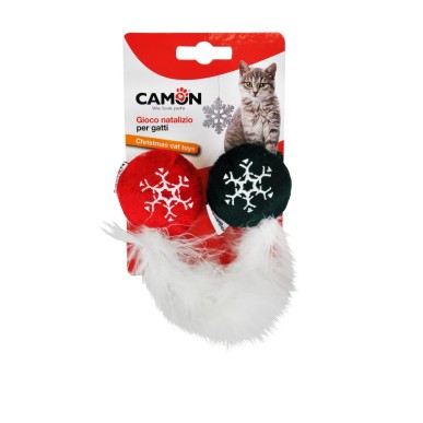 Christmas toy ball with feather