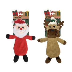 Christmas plush toy with internal squeaker