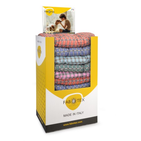 Oval Cushion checkered pattern "Scotty"