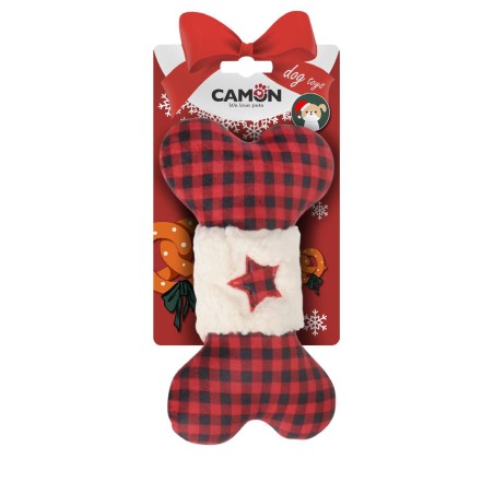 Dog toy - Christmas plush bone