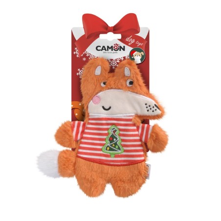 Dog toy - Plush Christmas squirrel and fox