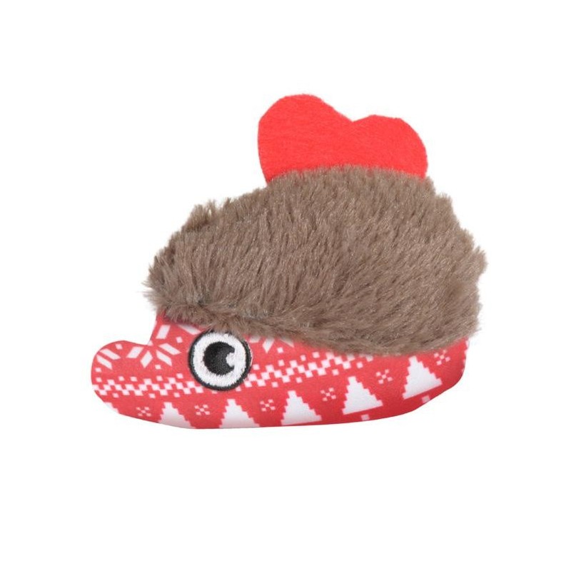 Cat toys: Plush Christmas hedgehog Cat toys: Plush Christmas hedgehog