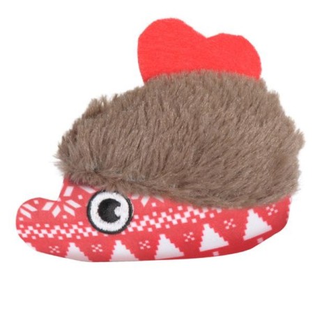 Cat toys: Plush Christmas hedgehog